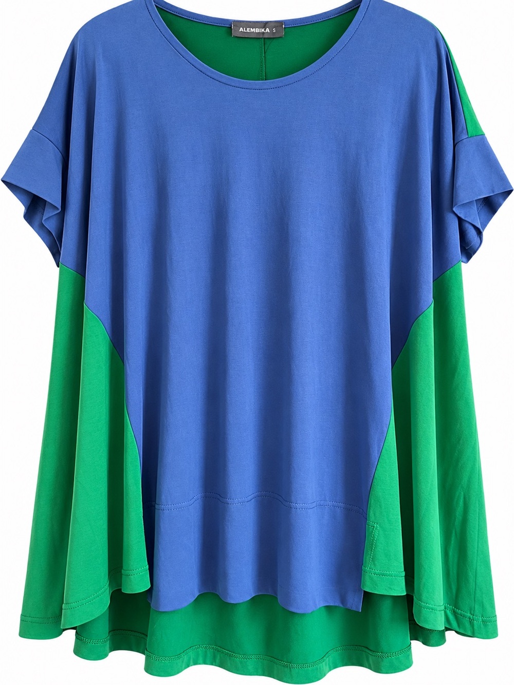 Alembika Color Block Oversized Tunic Top Size Small